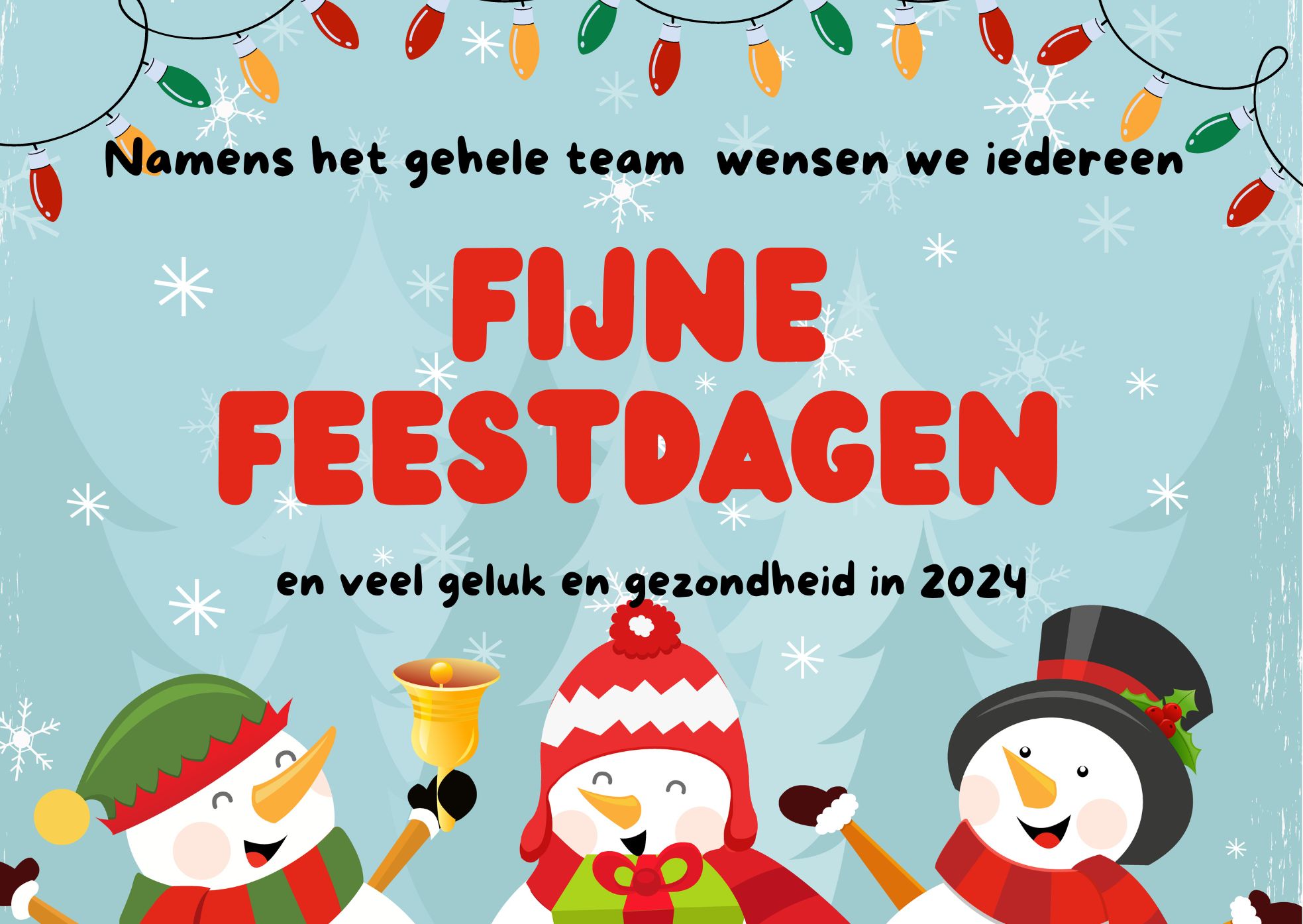 Red Modern Illustration Merry Christmas Landscape Card